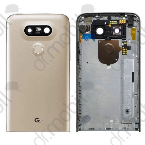 Hátlap LG G5 (H850) akkufedél (kamera plexi, új-lenyomat olvasó) arany ACQ88954404